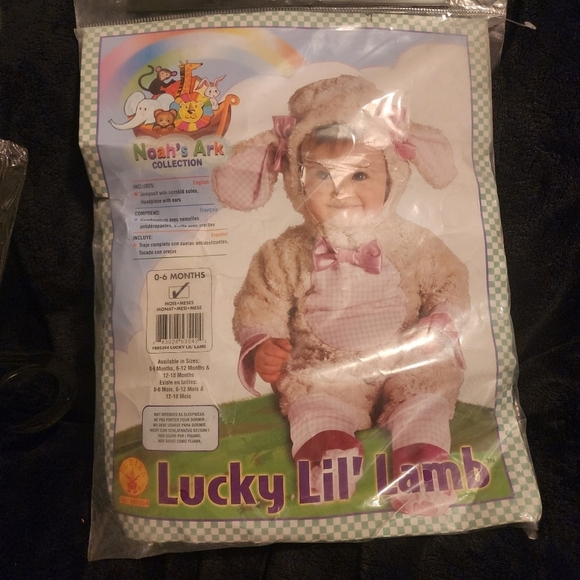 Rubie's Lucky Lil' Lamb Baby Infant Halloween Costume 0-6 Months Jumpsuit EUC - Picture 2 of 5